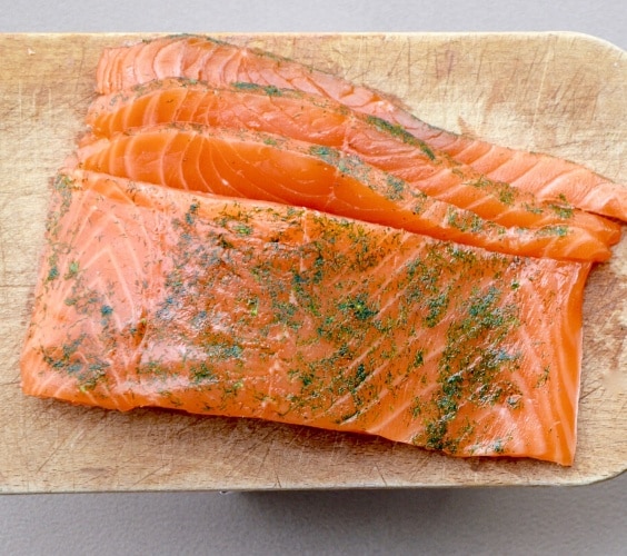 Saumon gravlax citron