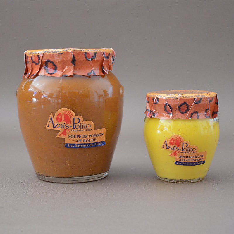 Soupe de poisson de roche et rouille artisanale