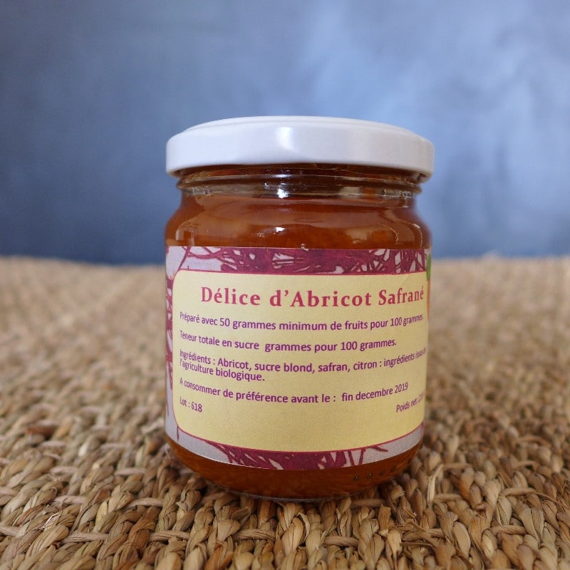 Confiture abricot safran