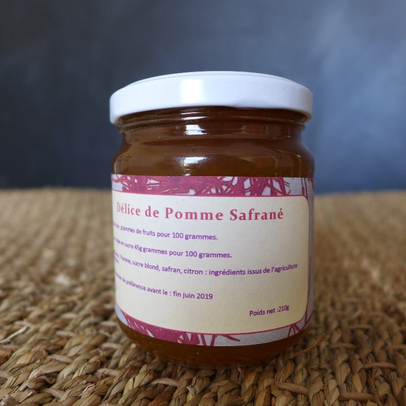 Confiture pomme safran