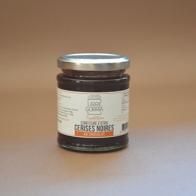 Confiture de cerise noire au chocolat 200g