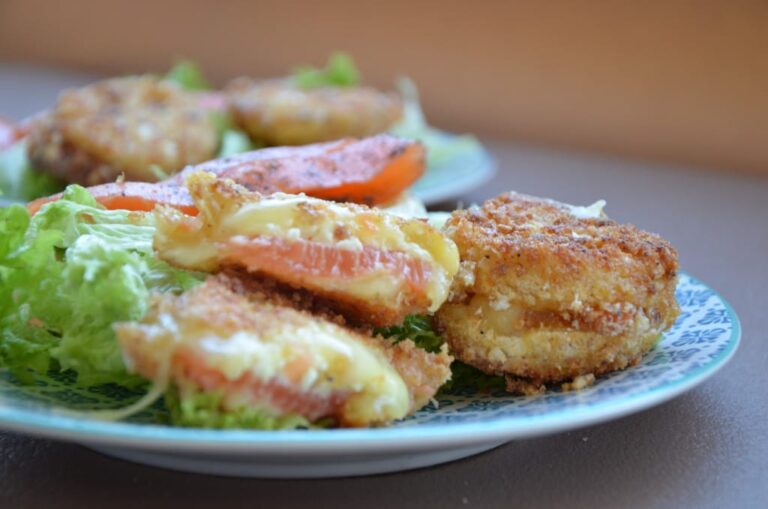 Salade de pélardons panés