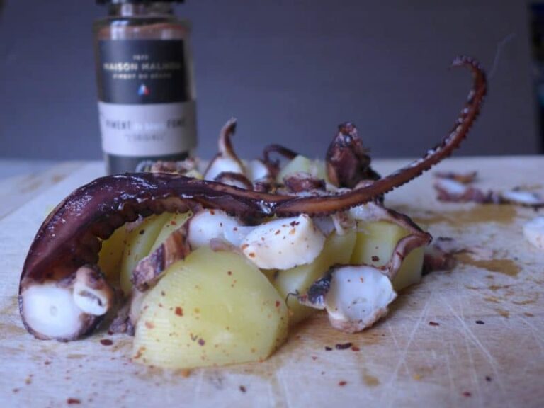 poulpe fumé en tapas